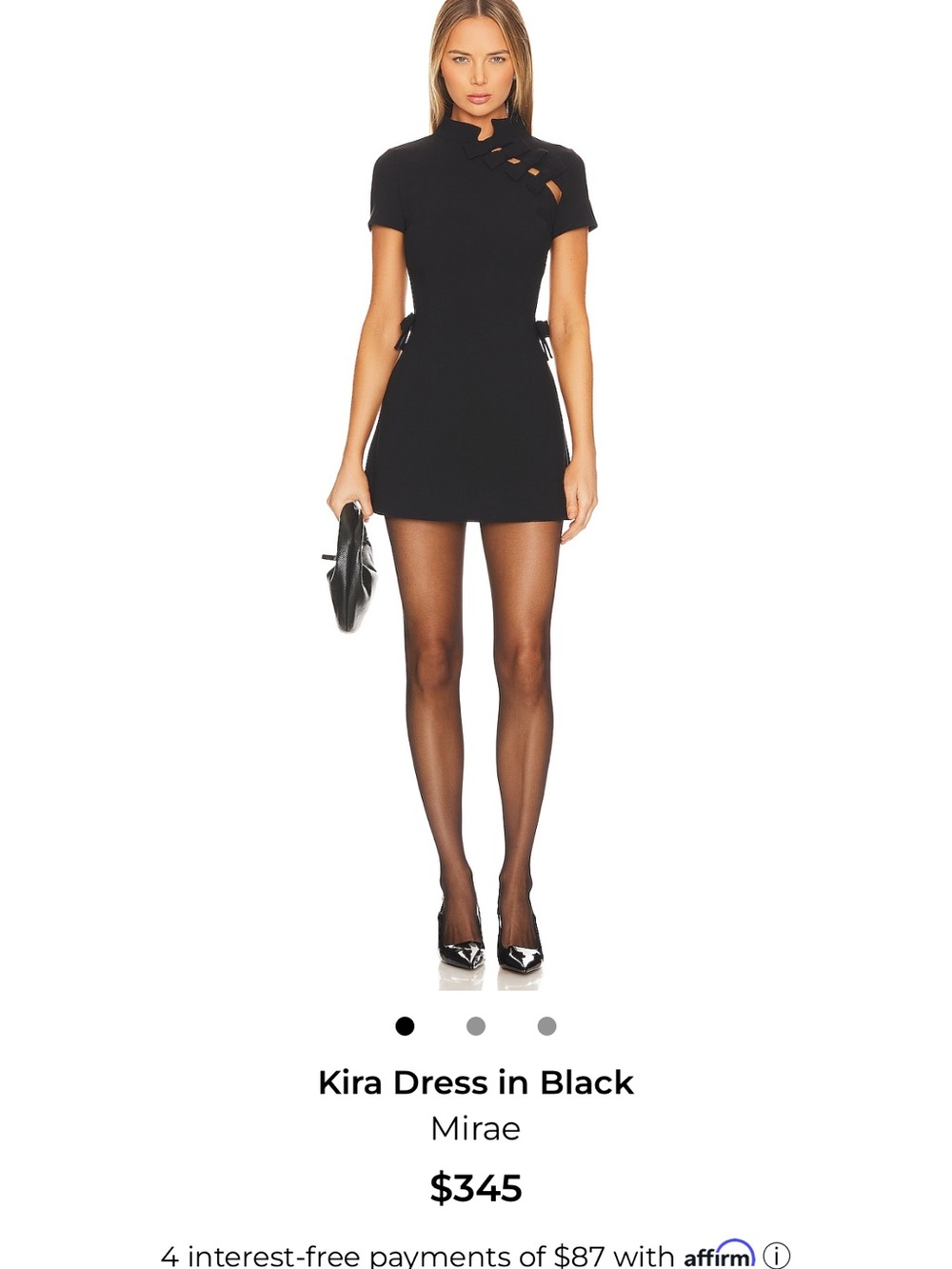 Mirae Kira Mini Dress in Black